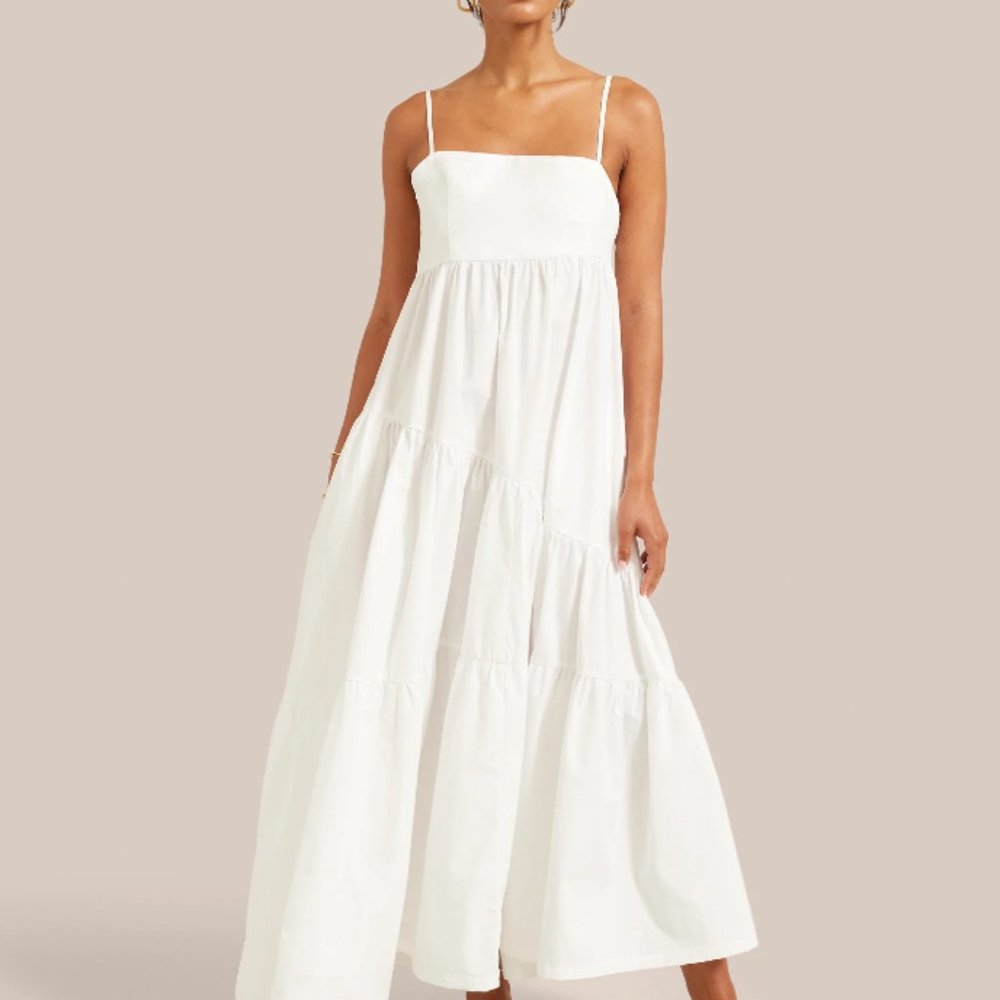 Tiered Maxi Dress - Black / S